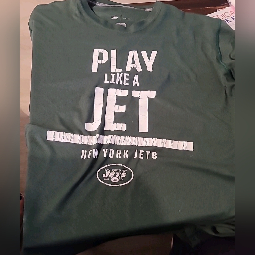New York Jets Nike Dri-Fit Tshirt Men's Gray XXL Play Like A Jet